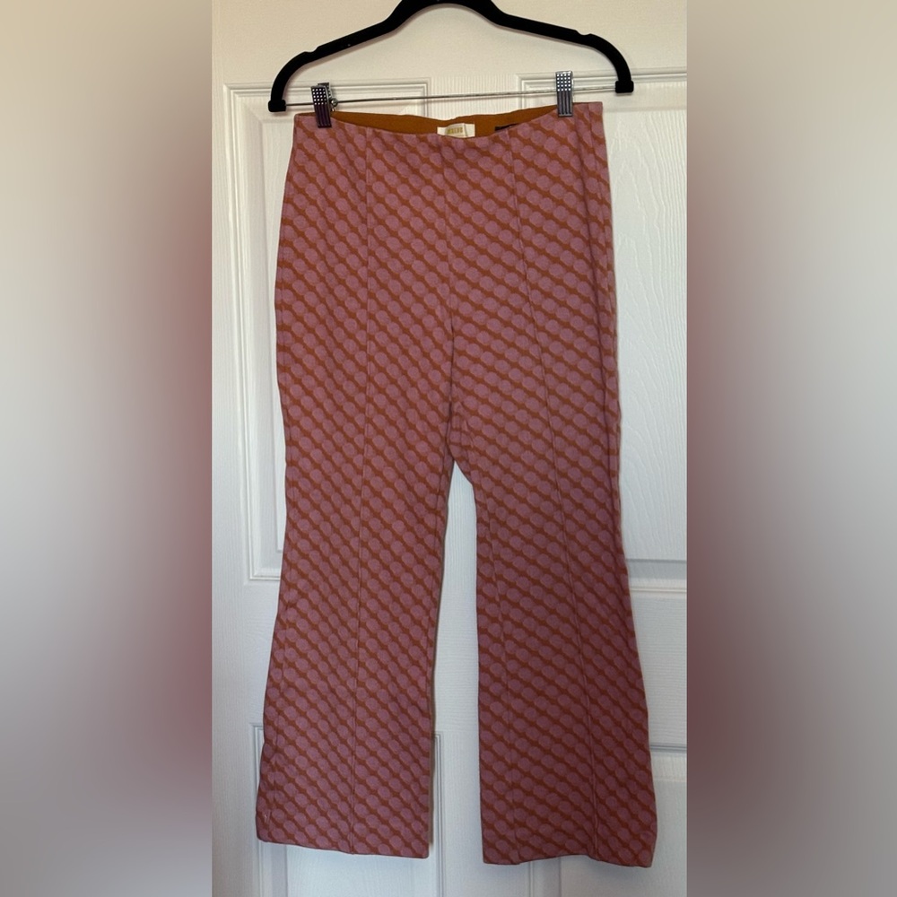 Maeve Rusty Orange/Pink Margot Knit Cropped Pant